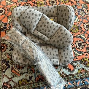 Gray Polka Dot Kids Seat Cushion